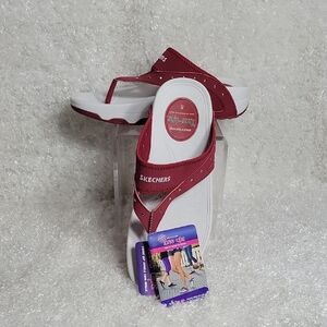 NWT Women's Skechers Glam Girl Tone-Ups Sandals - Size 8 - Red